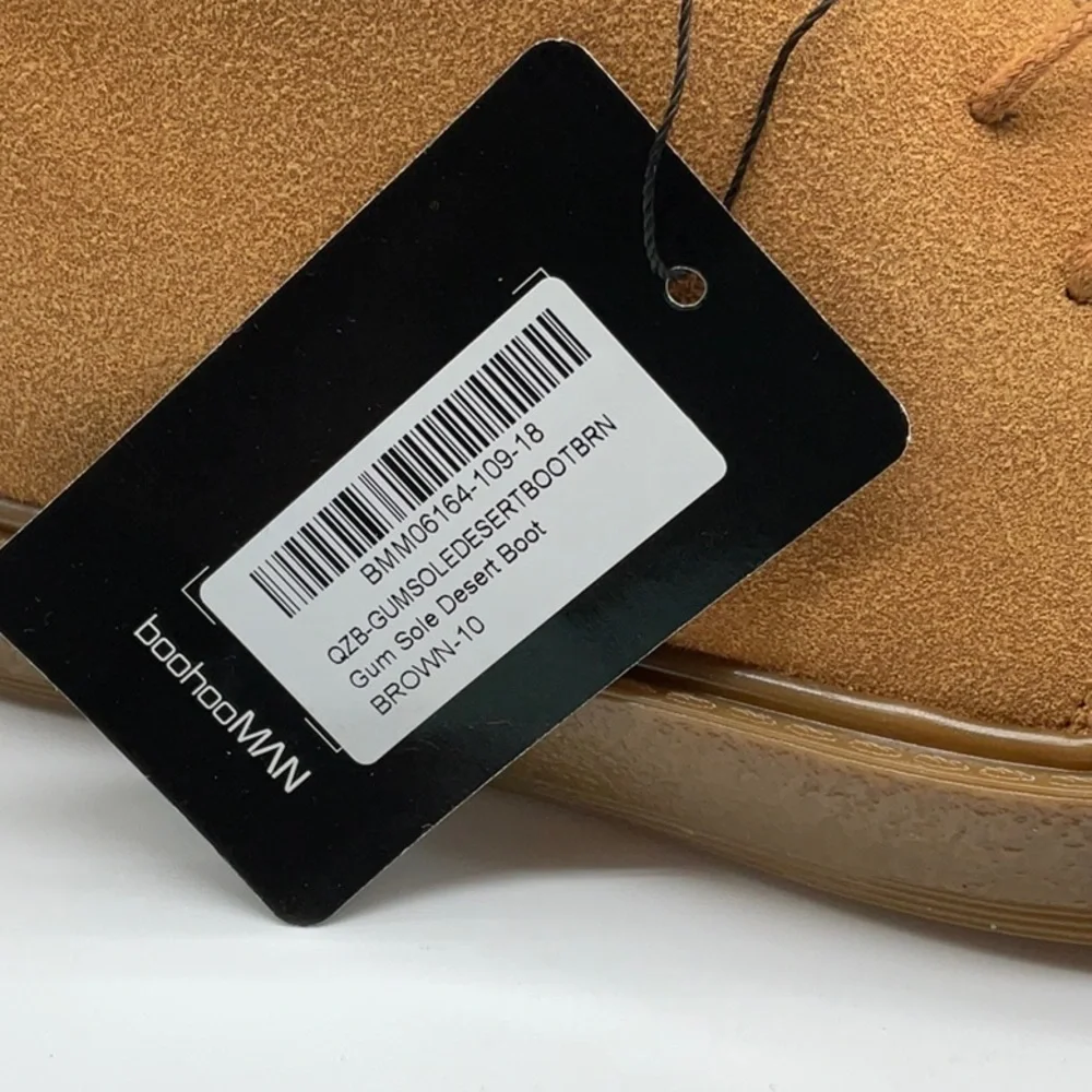 Boohoo Man Gum soled desert boot brown